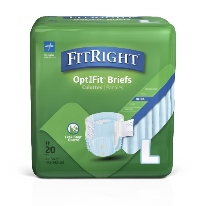 FitRight ULTRA - Heavy Absorbency - Disposable - Adult Incontinence Briefs, Size S / M / L / XL / 2XL
