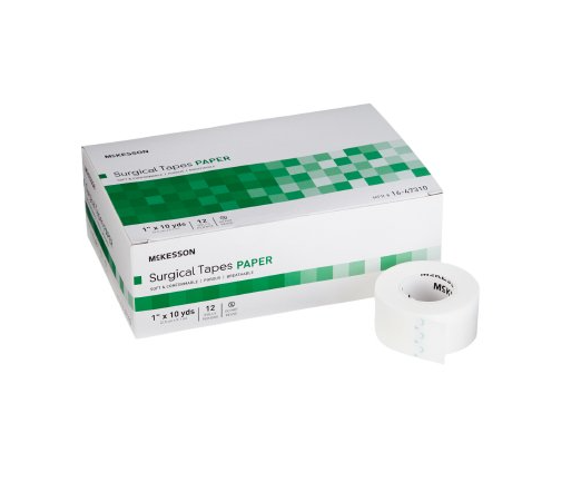 Medical Tape White 1 Inch X 10 Yard Paper Non-Sterile