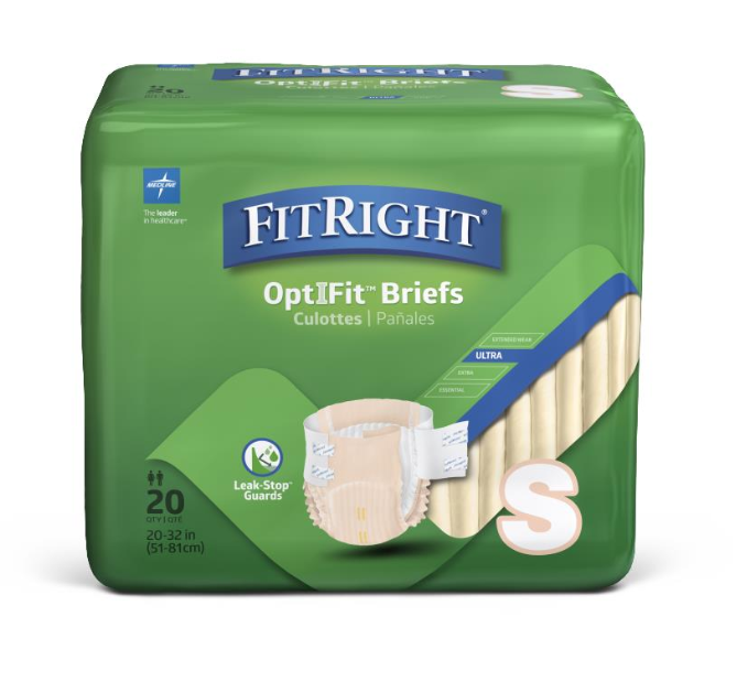 FitRight ULTRA - Heavy Absorbency - Disposable - Adult Incontinence Briefs, Size S / M / L / XL / 2XL