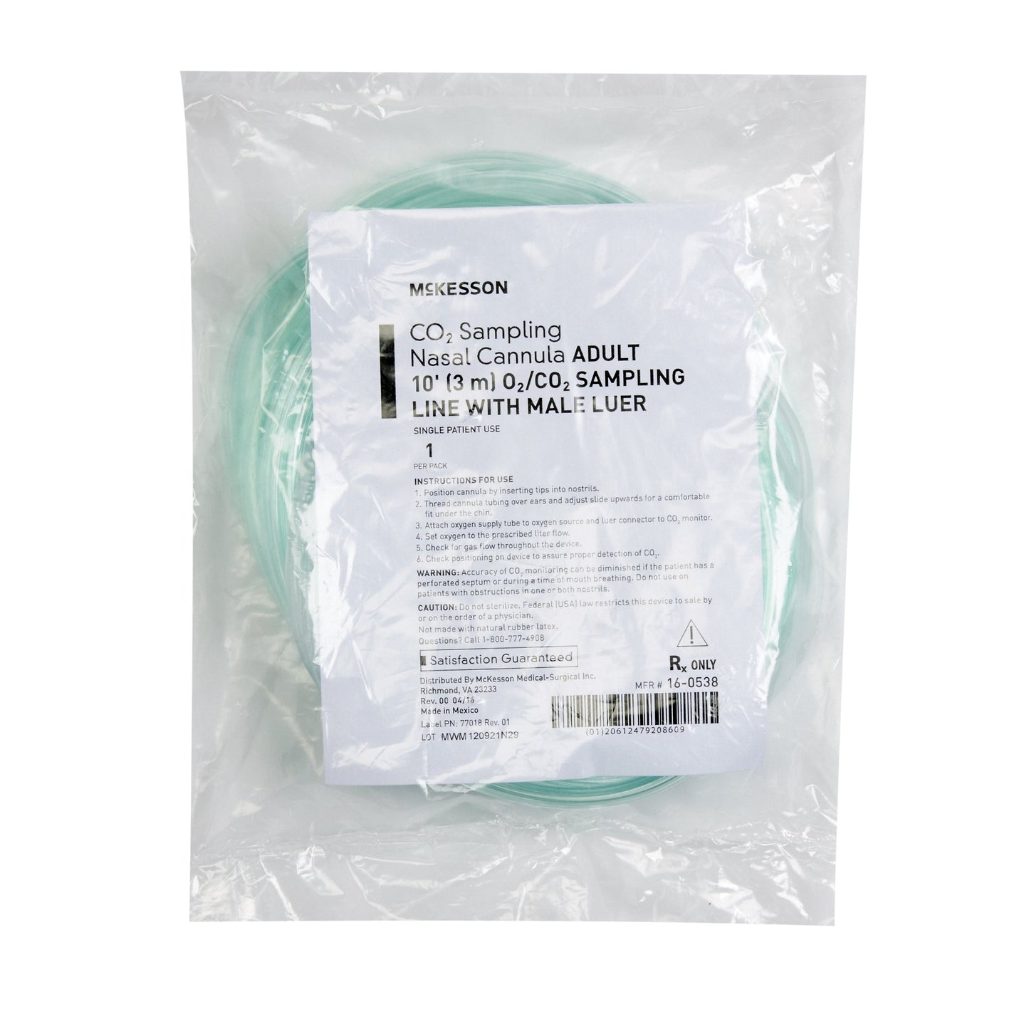 Nasal Sampling Cannula with O2 Delivery