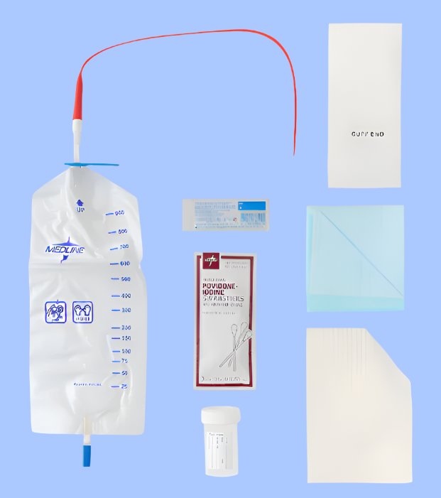 Tray, Urethral, Pre-conn, Red Rubber, 15FR (20/CS)