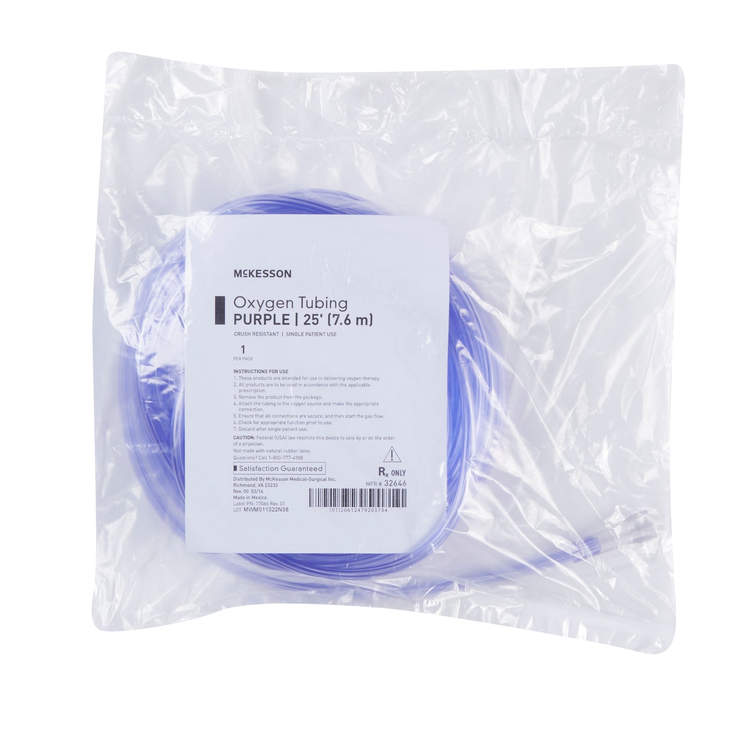 Tubing, Oxy Resist 25' (25/CS) PSSRDC (Purple)