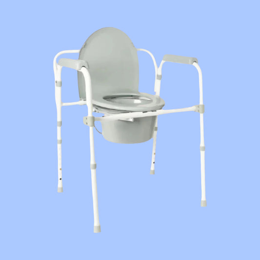 Folding Steel Commode
