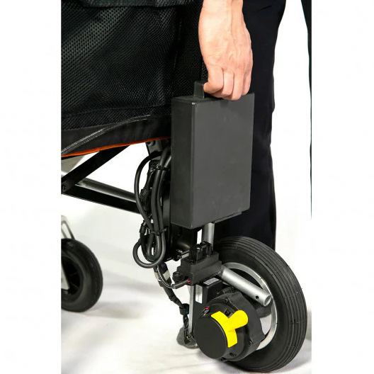 Power Wheelchair ( Seat & Back Overlay, Swing-away Footrests, Anti Tippers, Seatbelt, Battery & Charger)