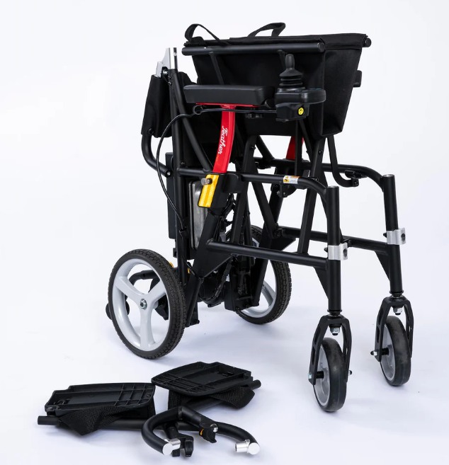 Power Wheelchair ( Seat & Back Overlay, Swing-away Footrests, Anti Tippers, Seatbelt, Battery & Charger)