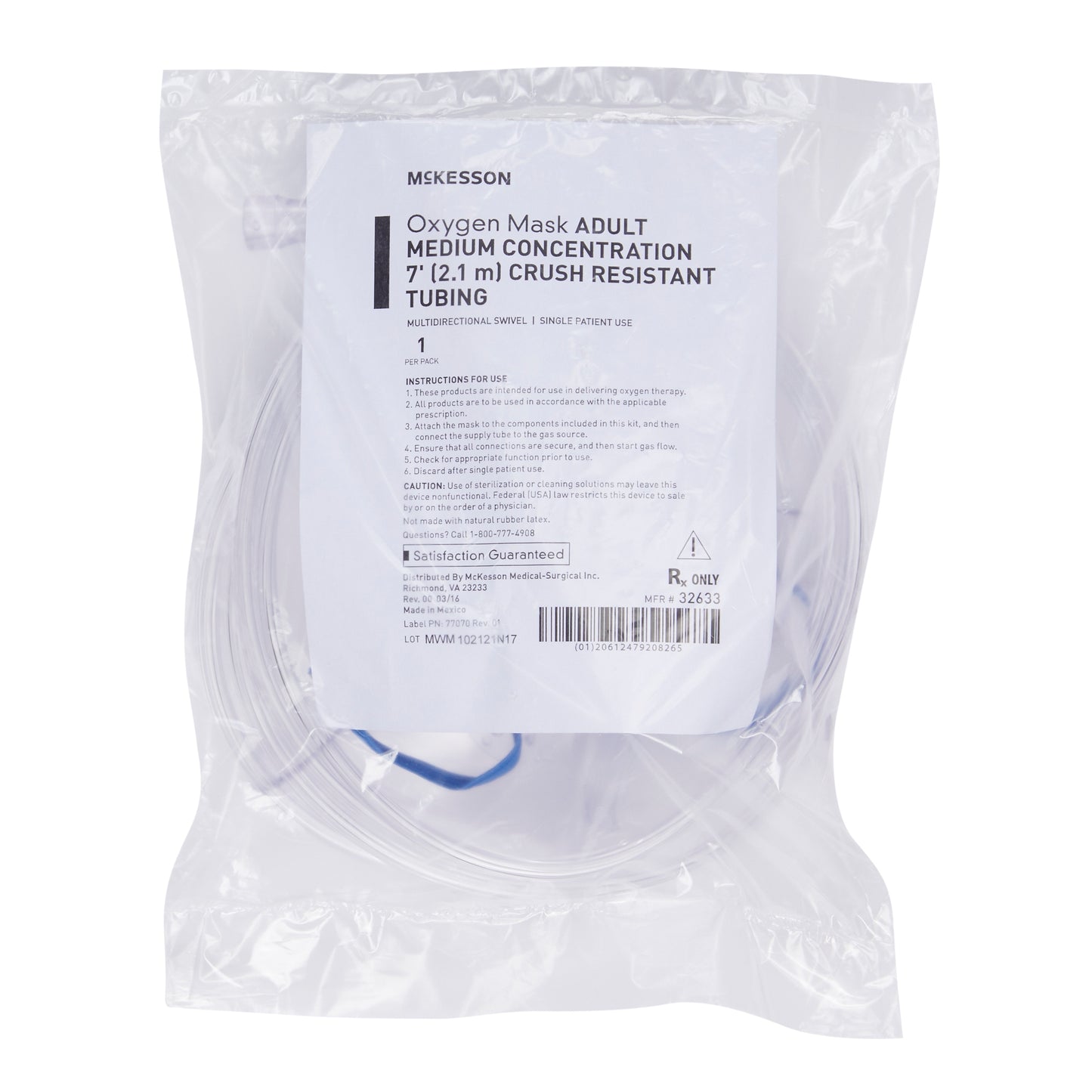 Mask, OXY LF MED CONC 7TU (50/CS)