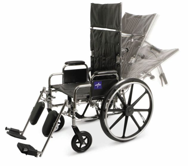 Wheelchair, Recliner, 16", RDLA, ELE